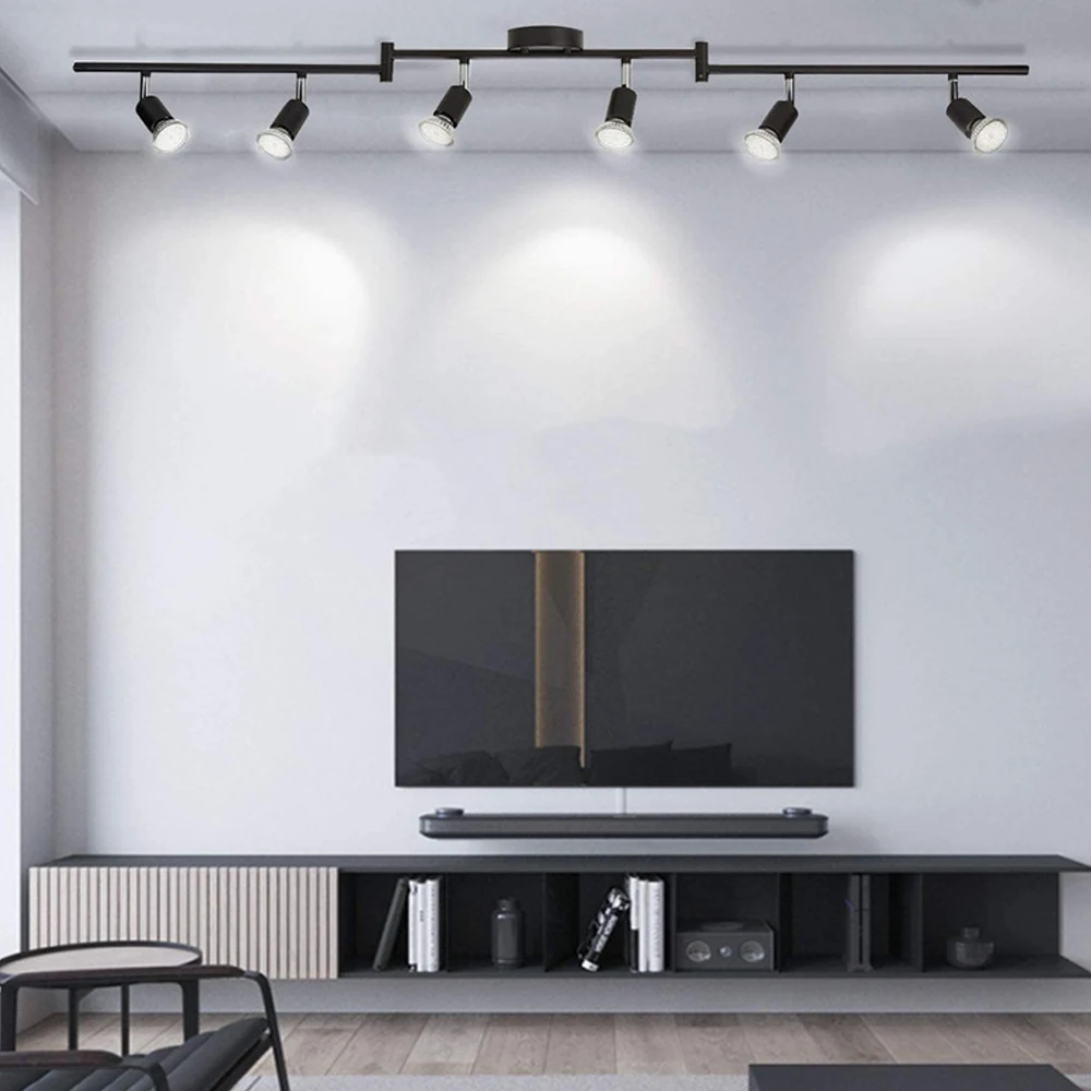 Modern LED G10 Rotatable Adjustable Ceiling Spotlight Lights Track Spot Lamp for Store Living Room Bedroom Home Lighting Decor