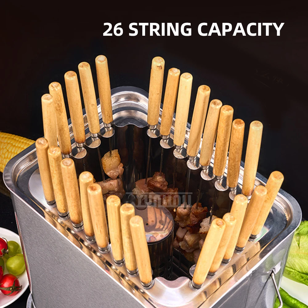 

Indoor Electric Barbecue Grill Smoke-Free Non-Stick Flat Top Grill for Indoor Cooking