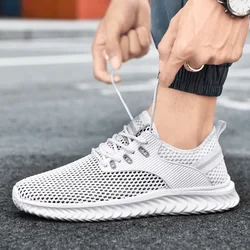 New 2023 Men Comfortable Sneakers Fashion Shoes Mesh Breathable Summer Walking Leisure Sports Shoes Tenis Zapatillas Hombre