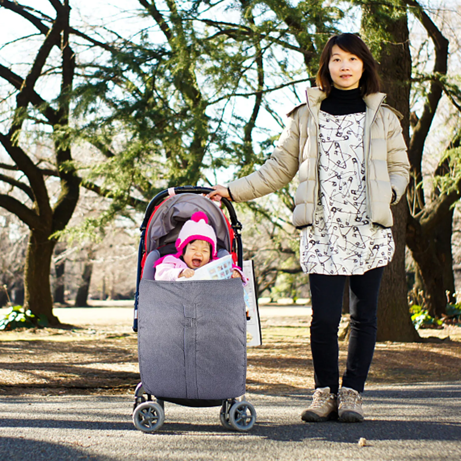 

Ветрозащитный теплый чехол-футмуфт для коляски, зимняя защита от холода, аксессуар для детской коляски