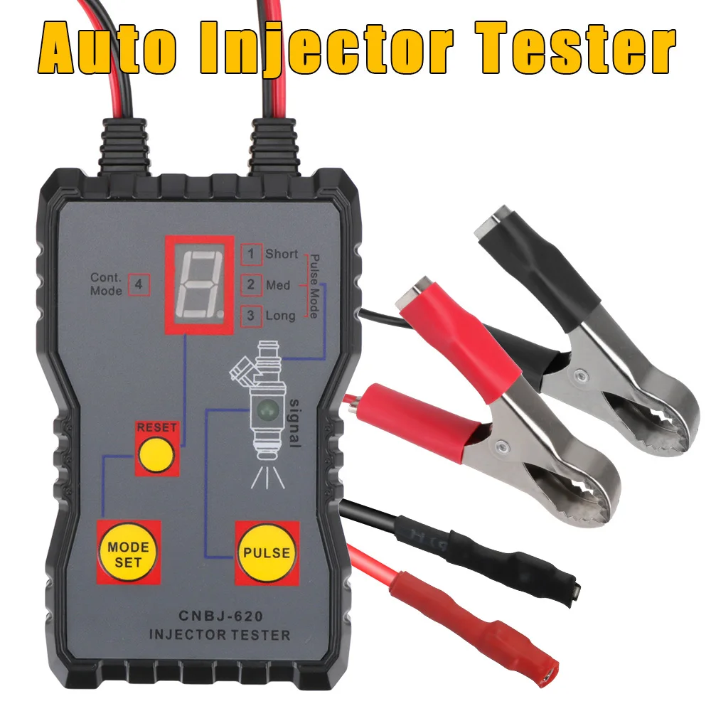 

Portable Car Fuel Injector Tester Injector Flush Cleaner 4 Pluse Mode