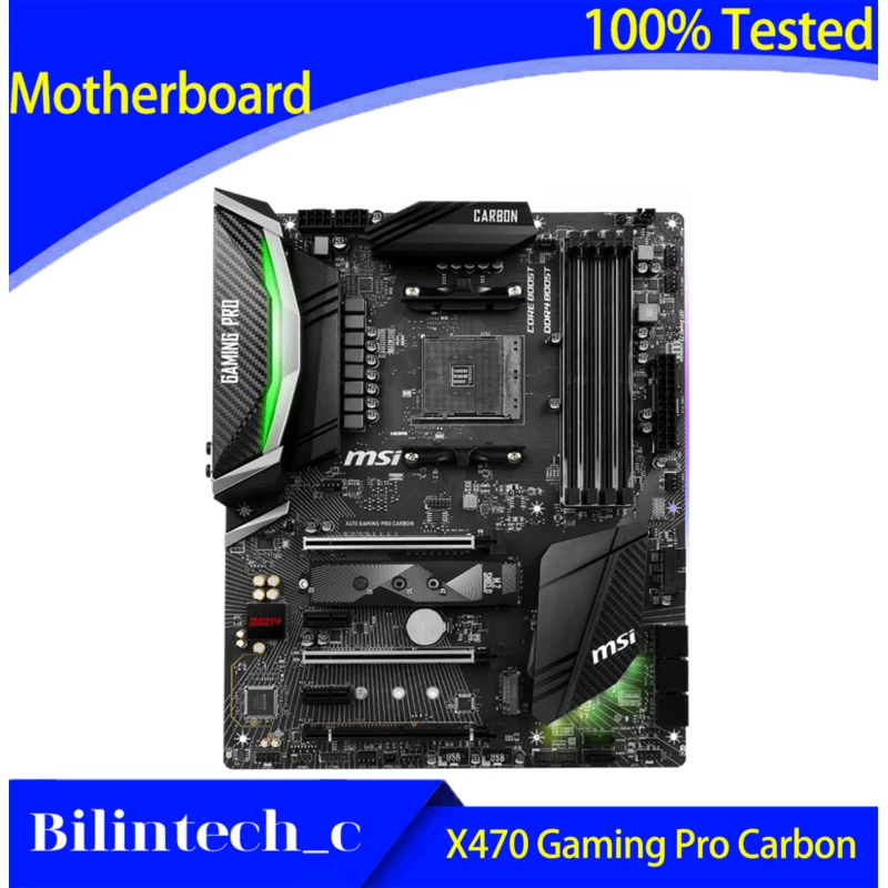 FOR MSI X470 GAMING PRO CARBON Gaming Motherboard Supports 3700X/3800X/3900X