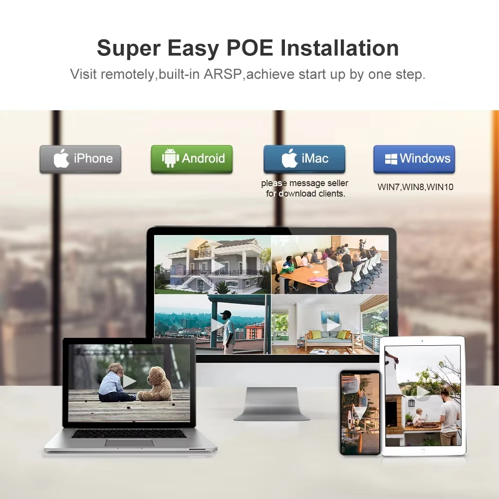 Techage H.265 8CH PoE NVR UHD 4K 8MP 5MP 4MP 1080P شبكة مسجل فيديو لنظام المراقبة تتبع الوجه كاميرا الأمن