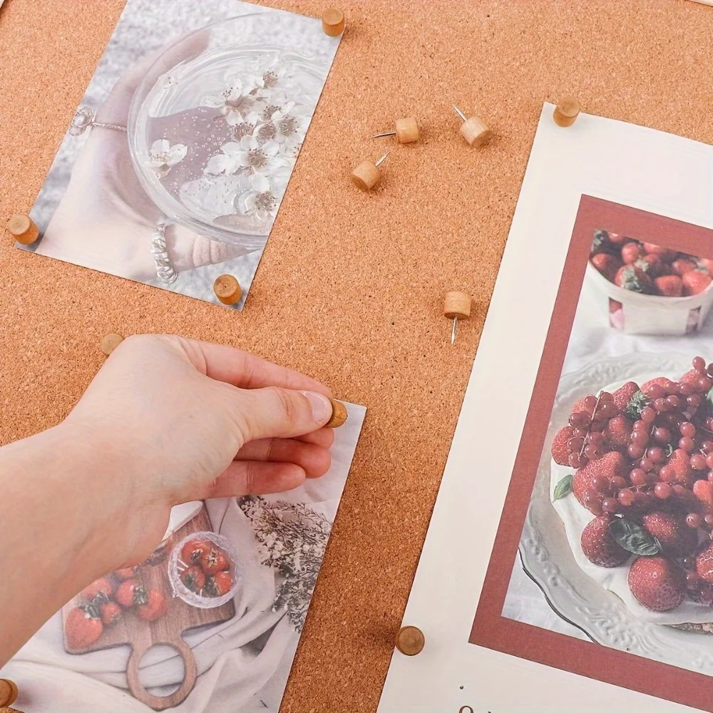 

10pcs Push Pins - Decorative Thumb Tacks for Bulletin, Cork, Foam Boards|Ideal for Photos,Calendars, Home Office& Craft Projects