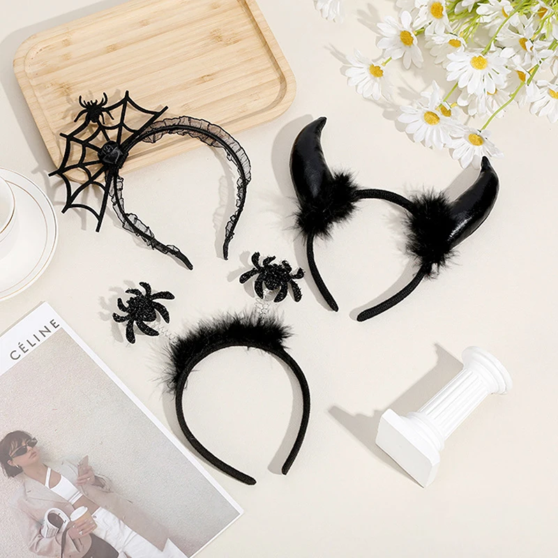 Halloween Spider Web Shape Headband, Cosplay Costumes, Rave Party Prop, Acessórios de Fotografia para Adultos e Crianças