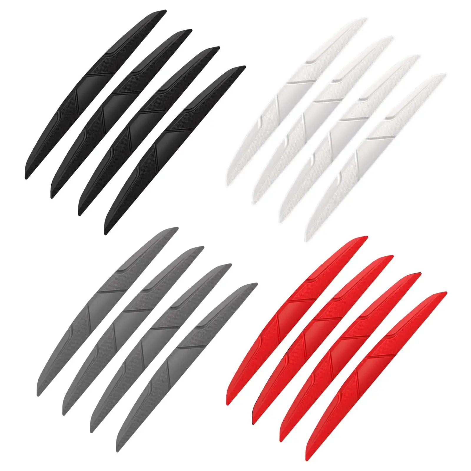 4Pcs Car Anti Collision Bar Stickers Guards Trim Rearview Mirror Side Protection