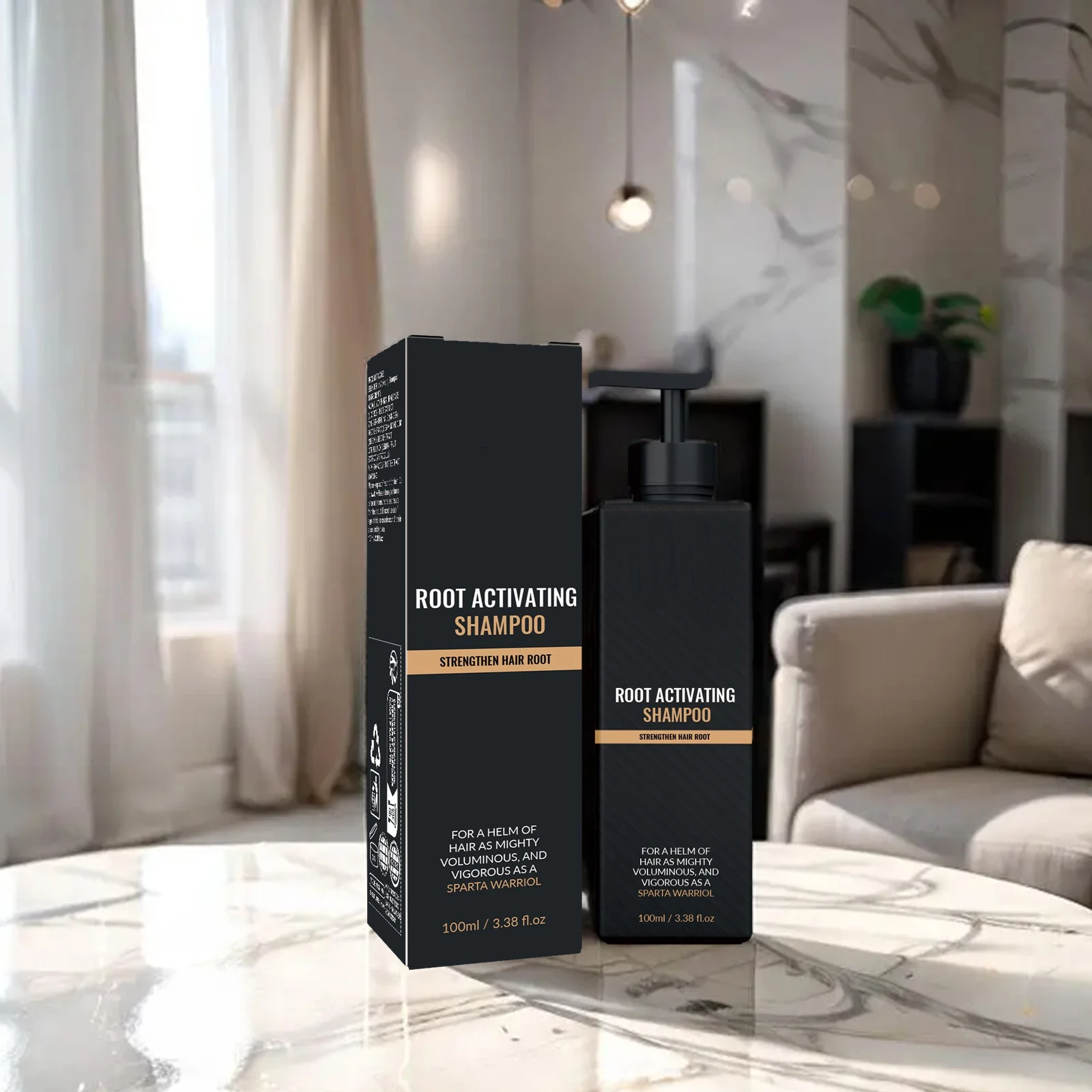 Champú para el Crecimiento del Cabello para Hombres, Refrescante, Hidratante, Limpia Suavemente, Repara, Mejora el Volumen, Cabello Fino, Champú Anticaída