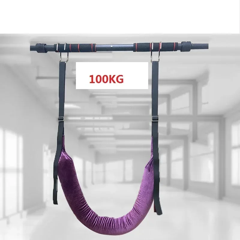 Home Spine Stretching Waist Suspension Strap Lumbar Support Hanging Horizontal Bar Tractor Waist Belt Buckwheat Husk Inner