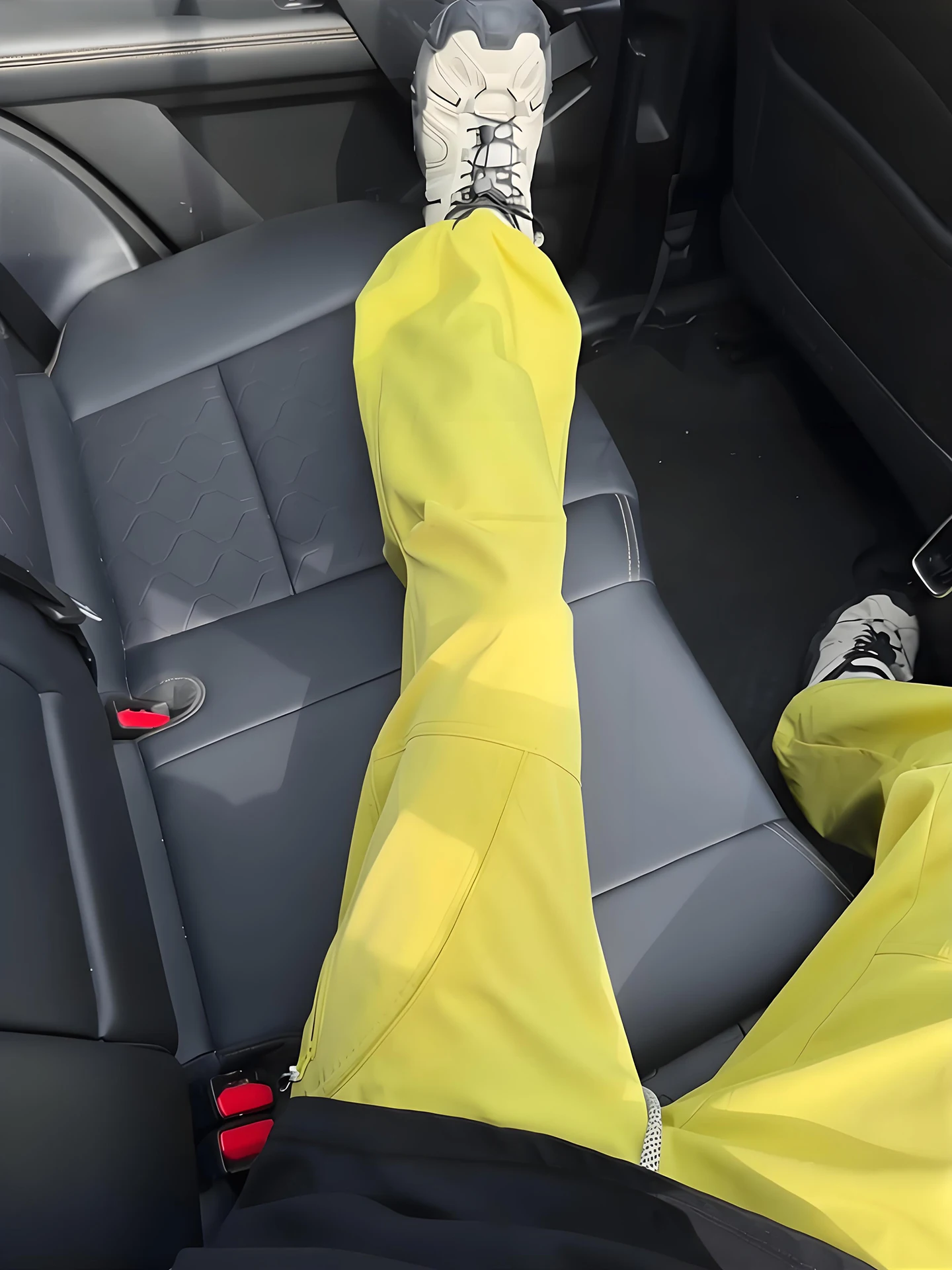 

Yellow Qui Dry Men's Summer Thin ell Windproof Waterproof Casual Pants Workwear Trousers Hiking Sports Leisure Long Trousers