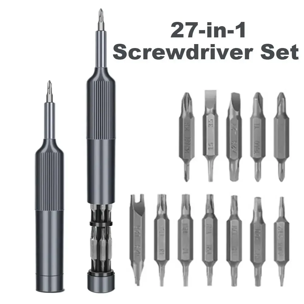 27in1 Screwdriver Set Multifunctional Precision Screwdriver Set Magnetic Bits Pen Style Manual Repair Tools Kit DIY Phone Repair