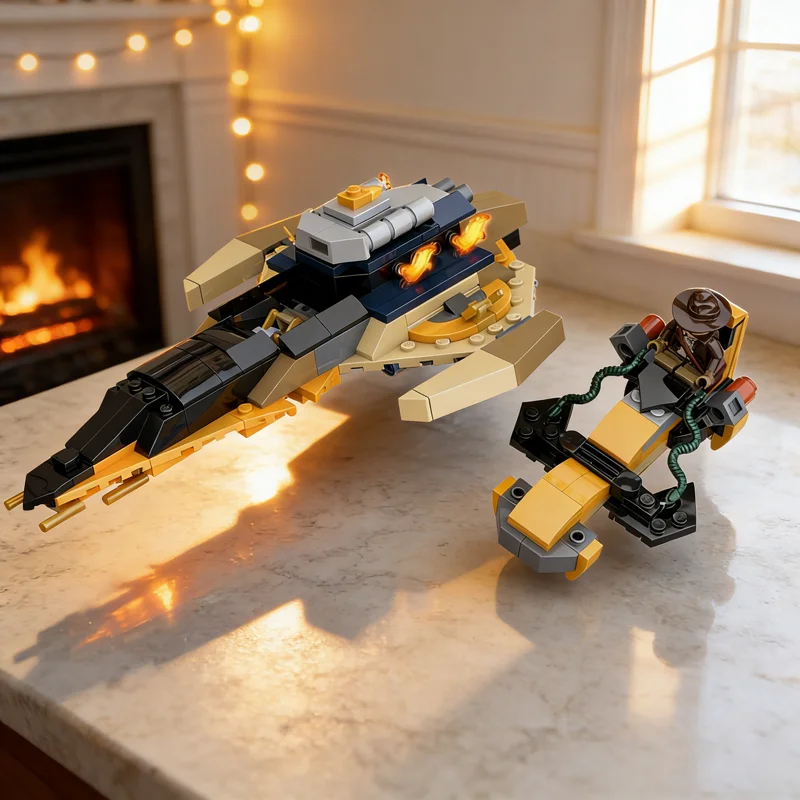 255 قطعة MOC رايدرز إنديانا جونز نموذج اللبنات العمارة تجميع لتقوم بها بنفسك اللعب فكرة إبداعية هدية الكريسماس التعليم