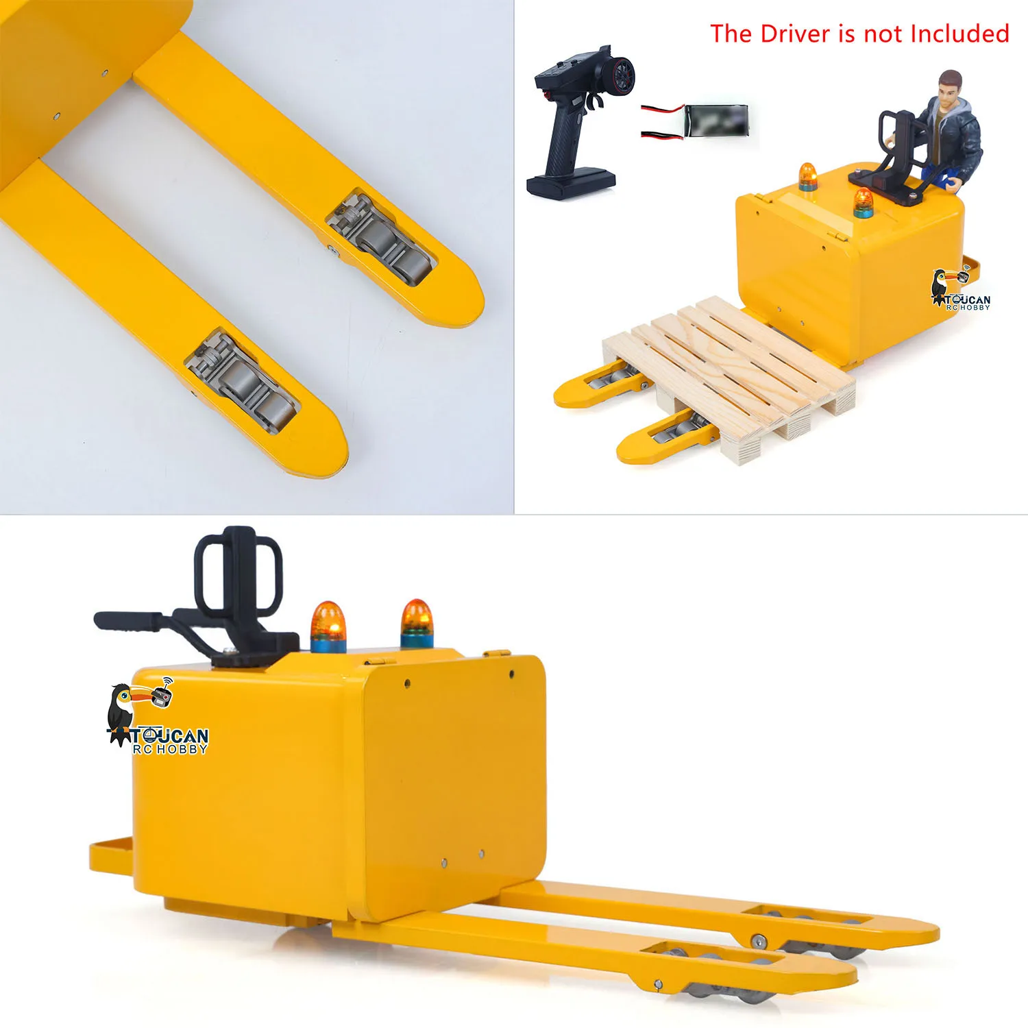 

1:14 Вилочный погрузчик с дистанционным управлением, готовый к рабочему складу, радиоуправляемые электрические вытяжки, коллекция моделей, сигнальные огни