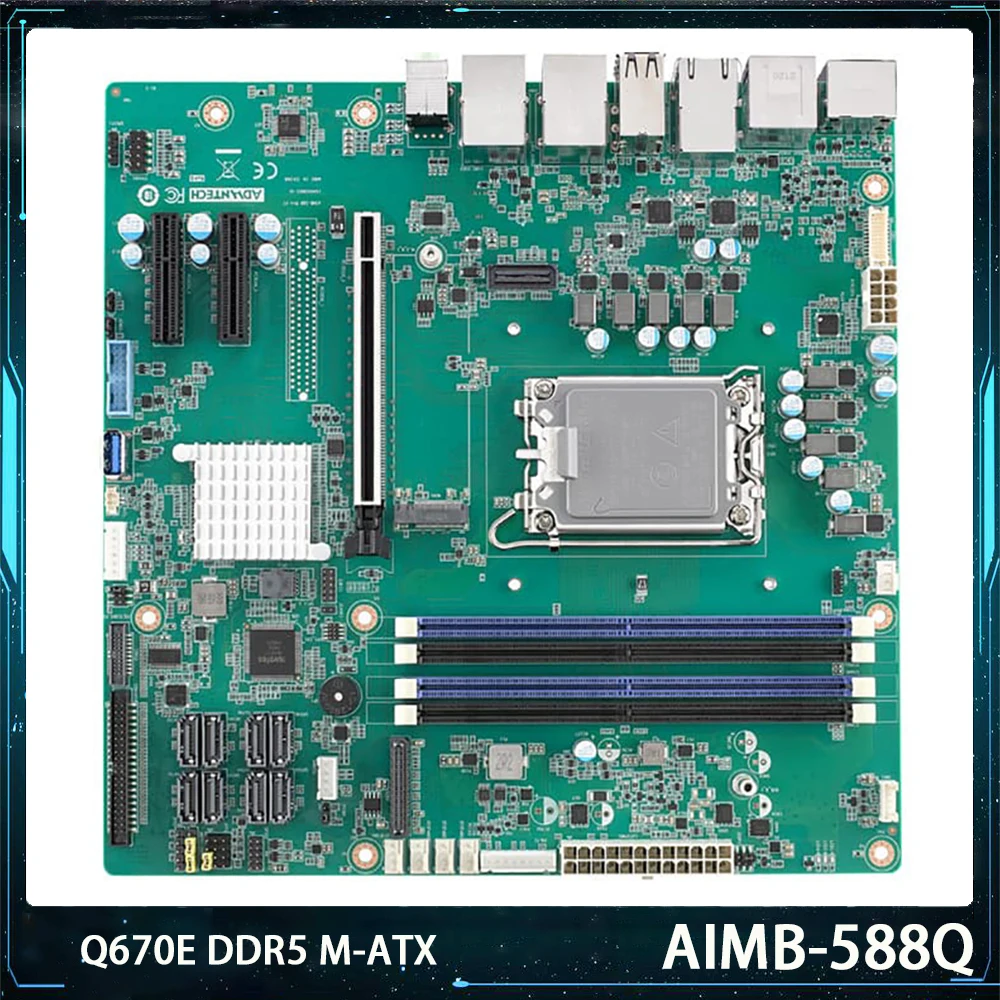 ใหม่ AIMB-588Q สําหรับ Advantech Q670E DDR5 SATAIII USB3.2 M-ATX