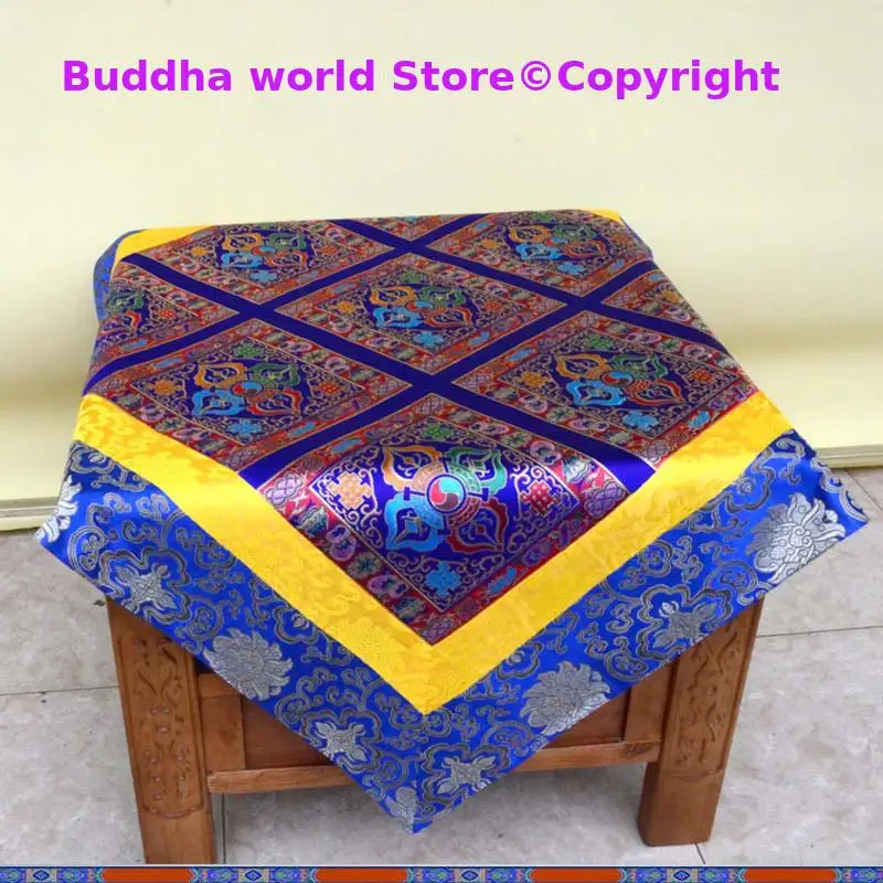 

Wholesale Buddhist supply Tibet Nepal family home Buddhism Temple Auspicious Embroidery Buddha Altar cover Table cloth