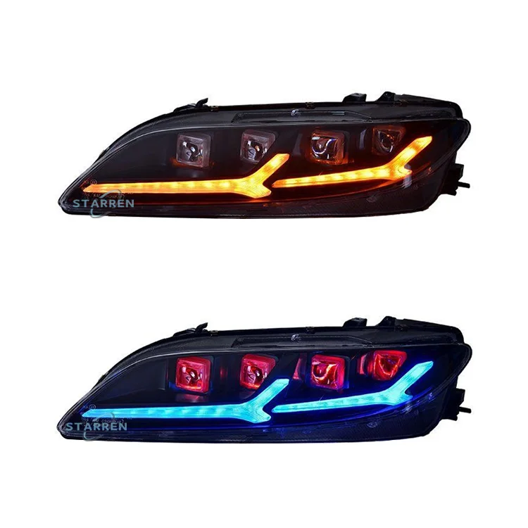 2003-2015 Upgraded LED Daytime Running Lights Quality Plug and Play LED Headlight Assembly High Fits Mazda 6