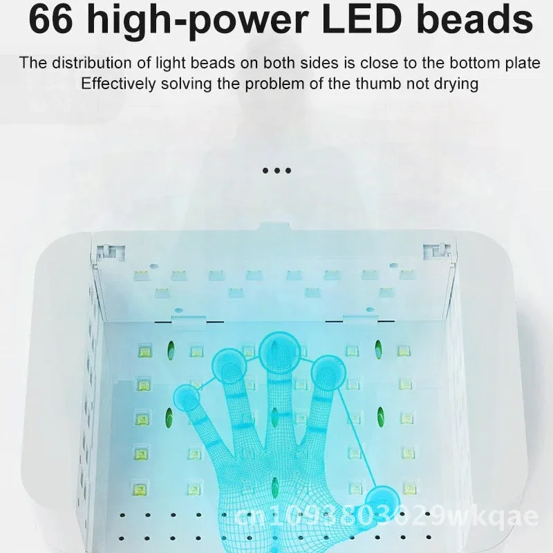 Lámpara de uñas Led UV recargable, herramienta portátil para decoración de uñas con almohada de cuero para mano, esmalte de Gel de curado rápido, Salo de manicura para el hogar