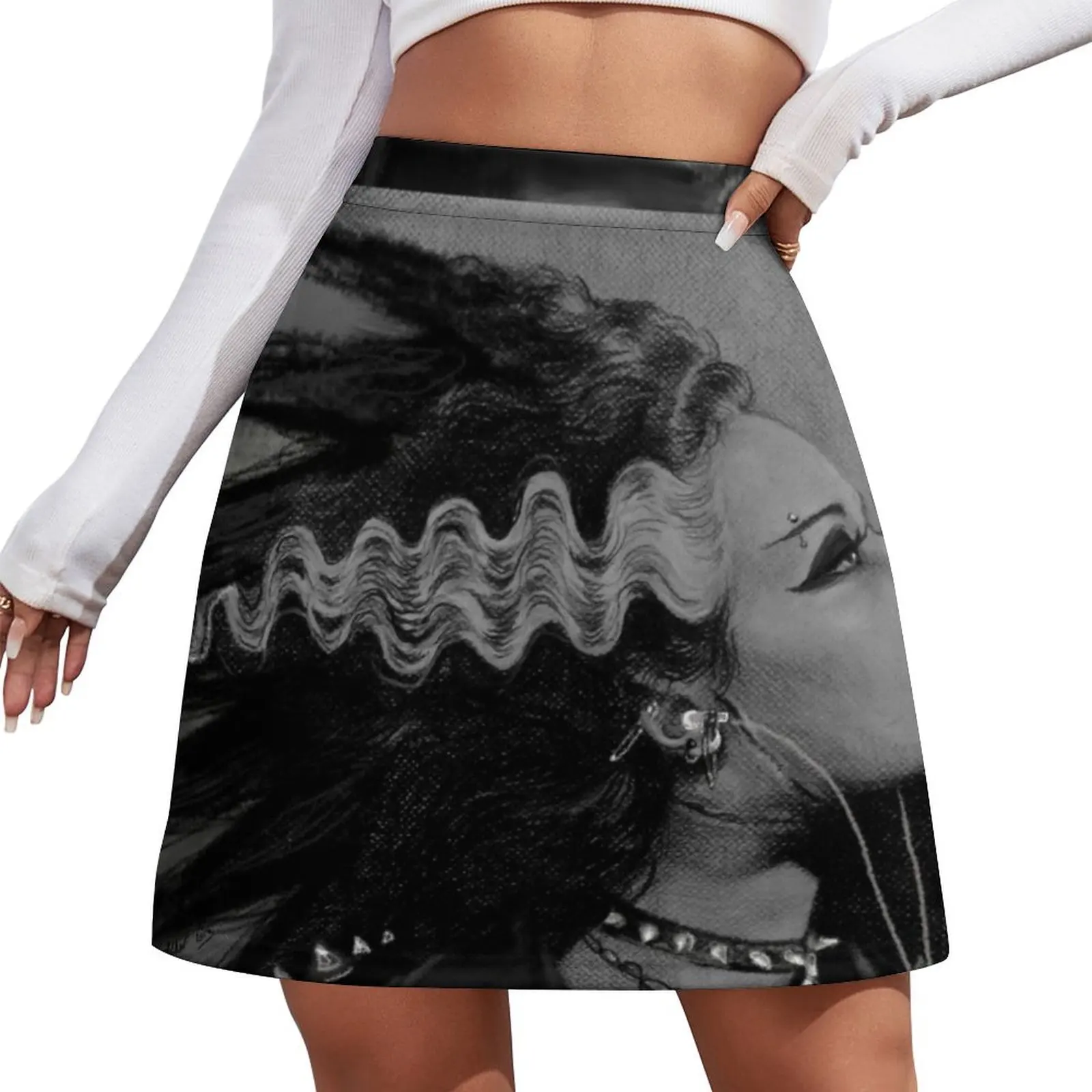 

The Punk Rock Bride Mini Skirt short skirt new in dresses Woman short skirt Miniskirt woman Mini