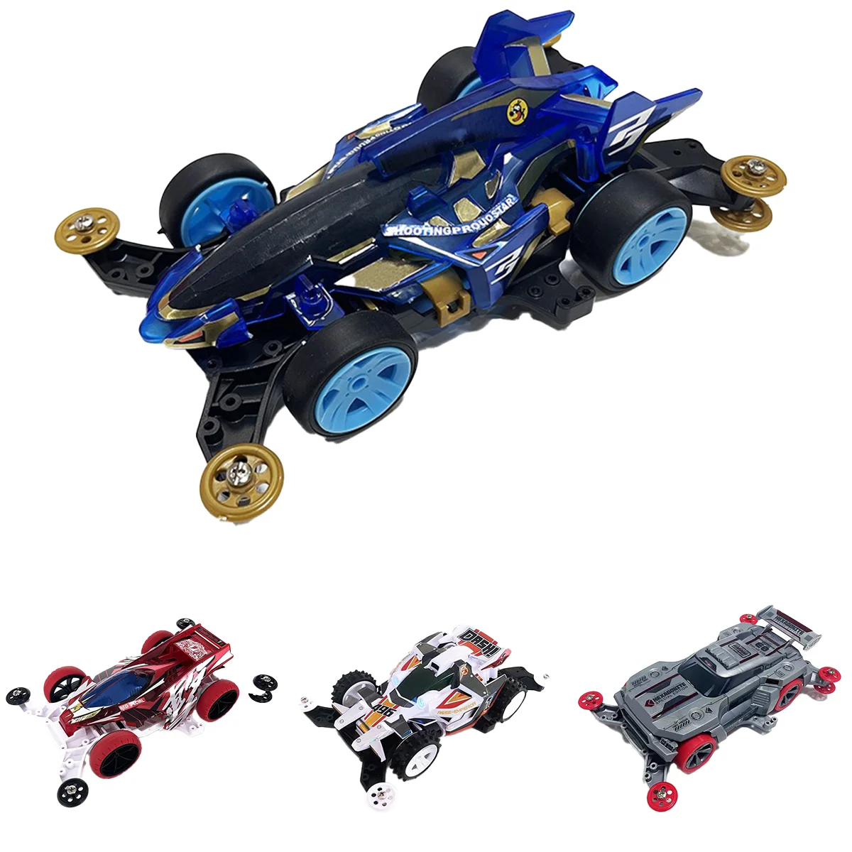 MA Chassis Spider King Mini Allradantrieb-Auto im Maßstab 1/32, Super-Bausatz-Modellauto, Rennspielzeug-Sammlung & Geschenke
