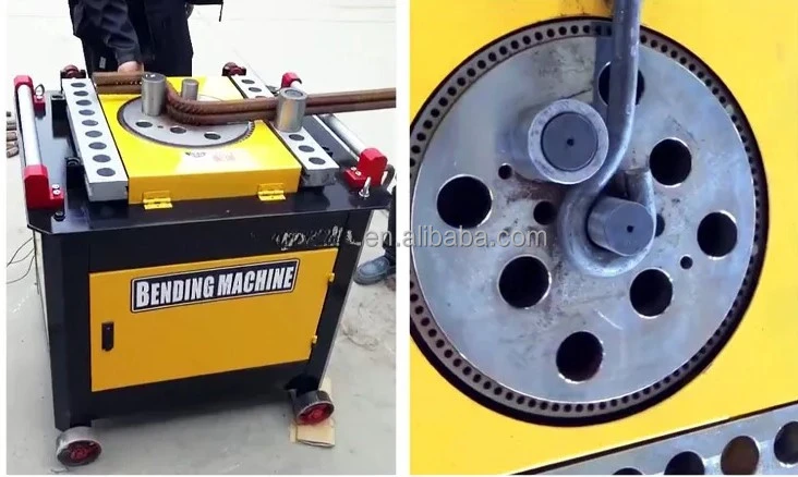 Steel Bending Machine Rebar Bending Machine Portable Reinforcing Metal Steel Bar Bender