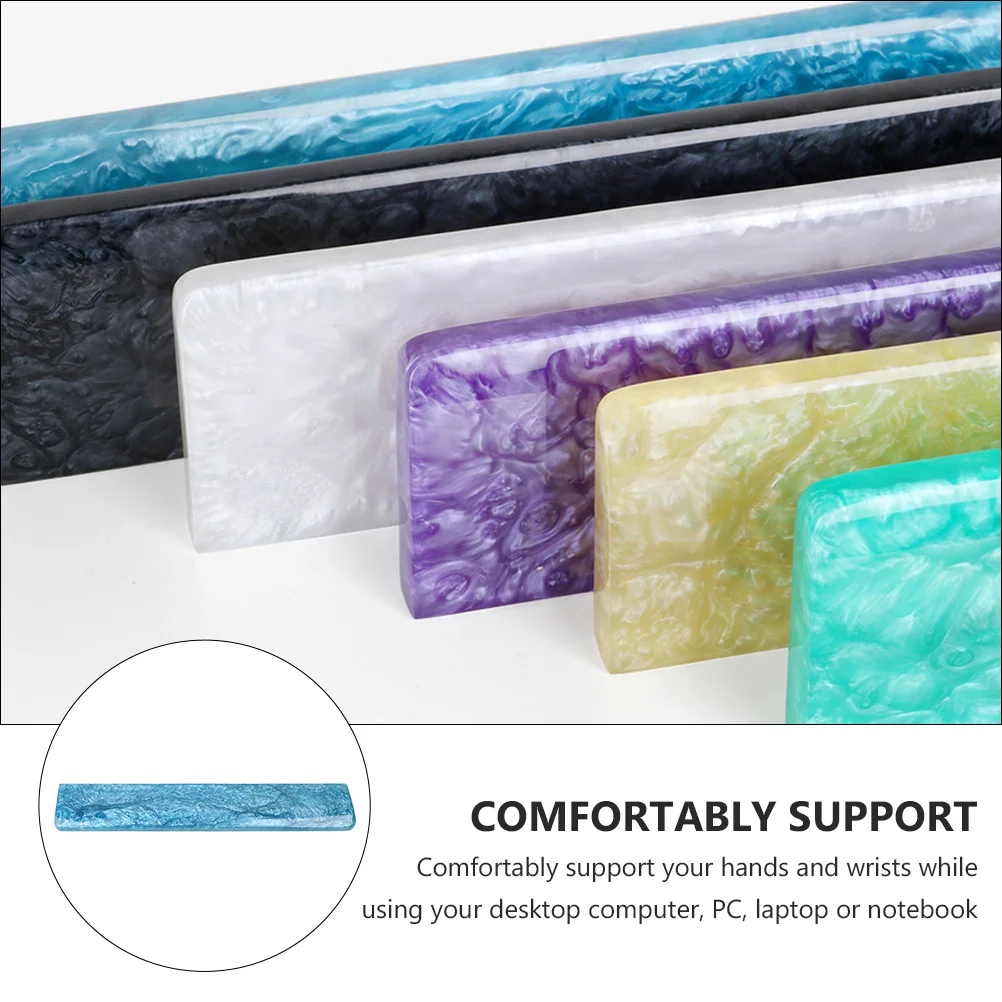 

Epoxy Resin Keyboard Wrist Rest Pad for Long-Term Comfort Keyboard Wrist Rest Gaming Accessory Birthday Gift