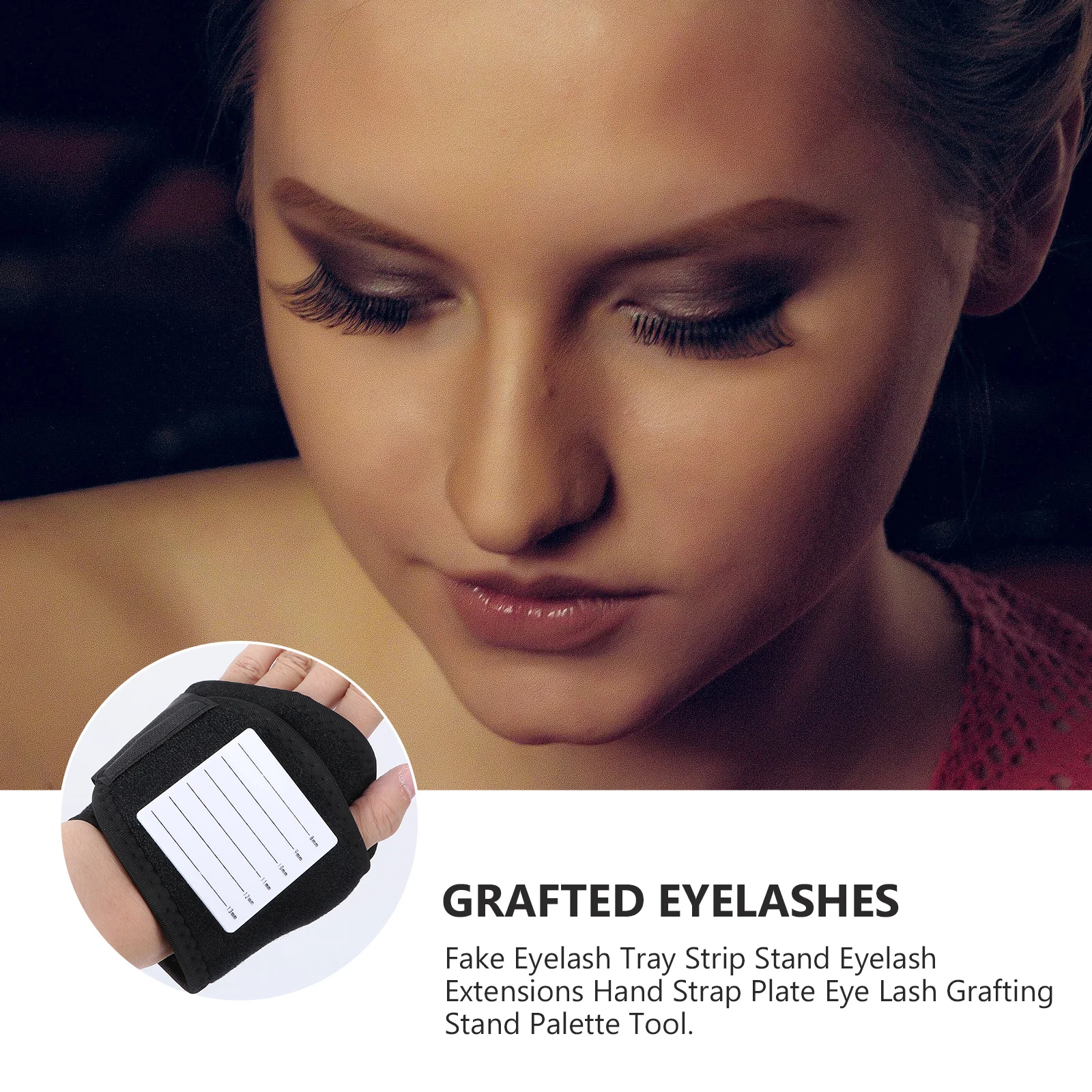 حزام تطعيم الرموش المزيفة، حامل متين ممتاز، حامل رموش قابل للتنفس للاستخدام الاحترافي في الصالونات #1
