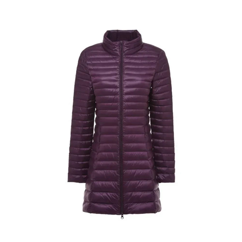 Autumn Winter Long Down Jacket For Women 2023 Ultralight Hooded Puffer Jackets Windproof Warm 90% White Duck Long Down Coat Lady