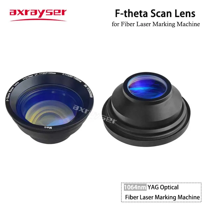 F-theta Scan Laser Lens for Fiber Marking D150/200/300mm Focal Length 100-420mm M85 For 1064nm YAG Optical Machine Parts