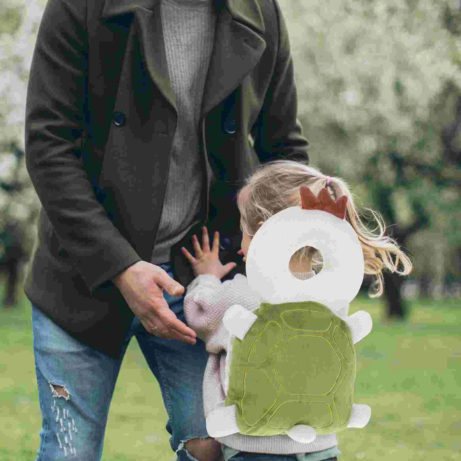 Protector de cabeza Mochila de protección para niños pequeños Mochilas ajustables para Turtle Infant Little Baby