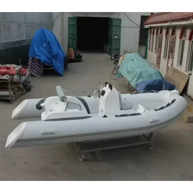 2.7m RIB waterproof thickened anti-collision FRP fishing inflatable boat, manufacturers direct Chinese manufacturing quality