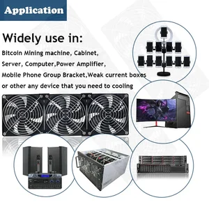 12 سم 3000 دورة في الدقيقة مروحة العادم مروحة تبريد الحمام مع وحدة تحكم 3V-12V BTC آلة هيكل محطة عمل مجلس الوزراء مروحة خادم المبرد أفضل 6 شفاطات طباخ محمولة مبيعا - رقم 4