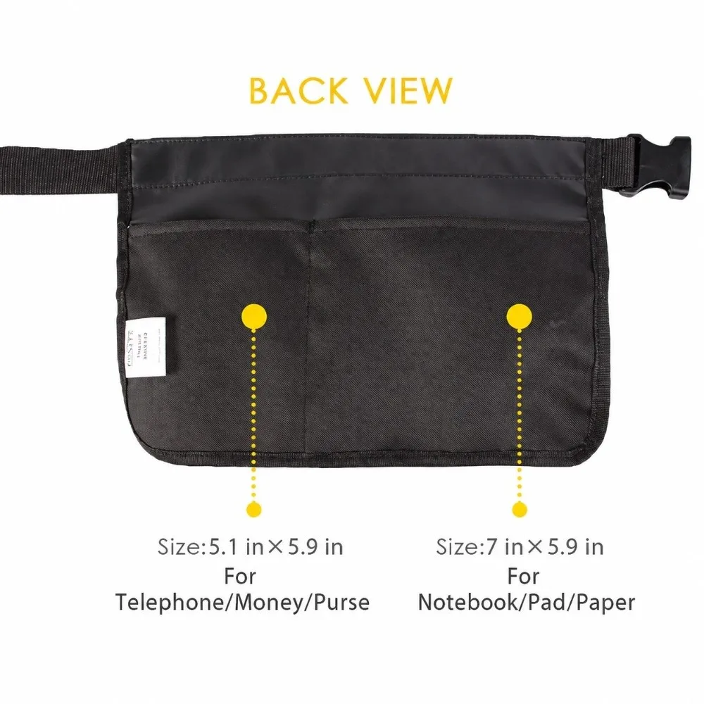 Convenient Green Black Tool Storage Bag Storage with Belt Waist Tool Bag Portable Tool Pouch Multi Pocket Bag Outdoor Work