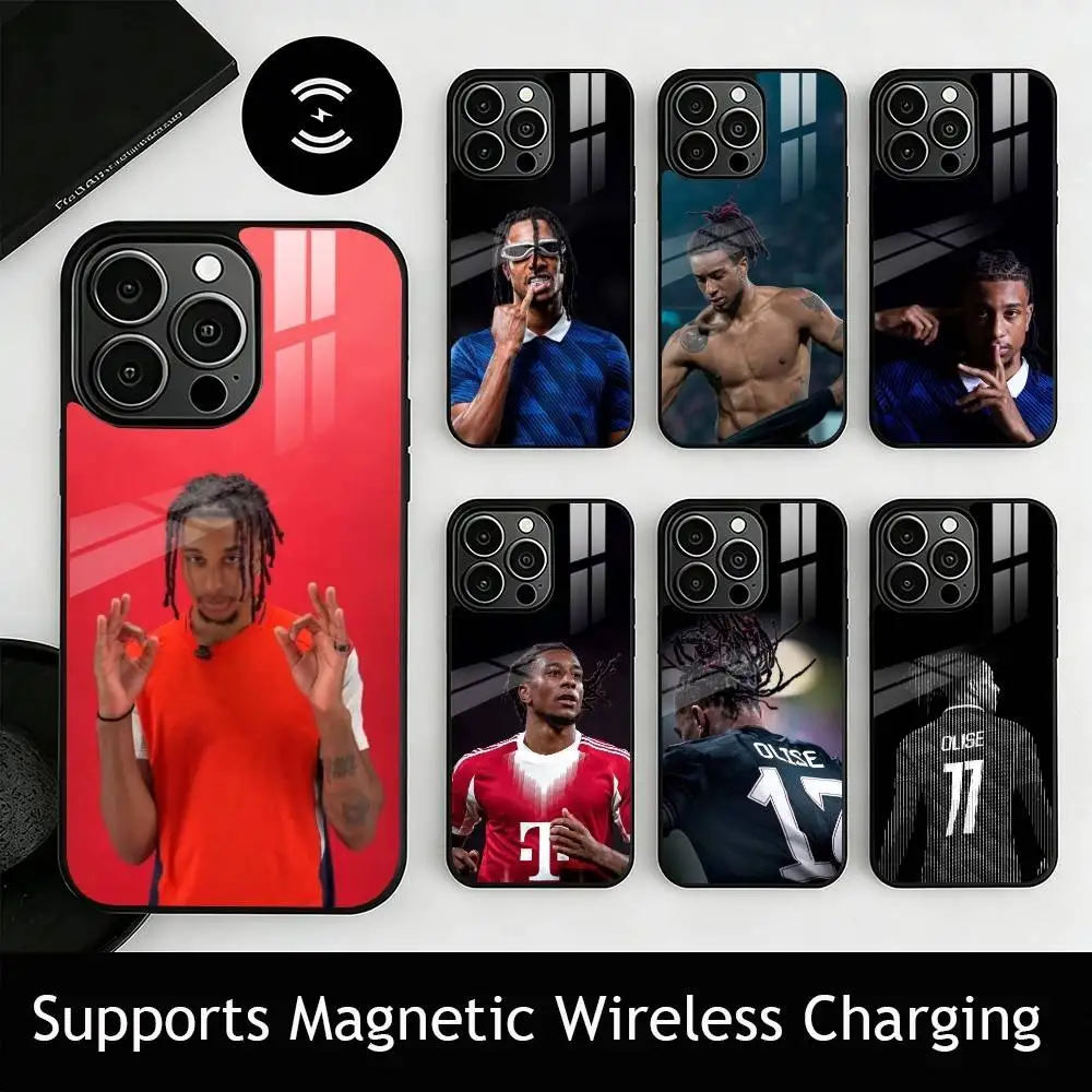 Football Star Michael Olise gift Phone Case For iPhone17,16,15,14,13,12,11 Plus,Pro Compatible with magnetic wireless charging