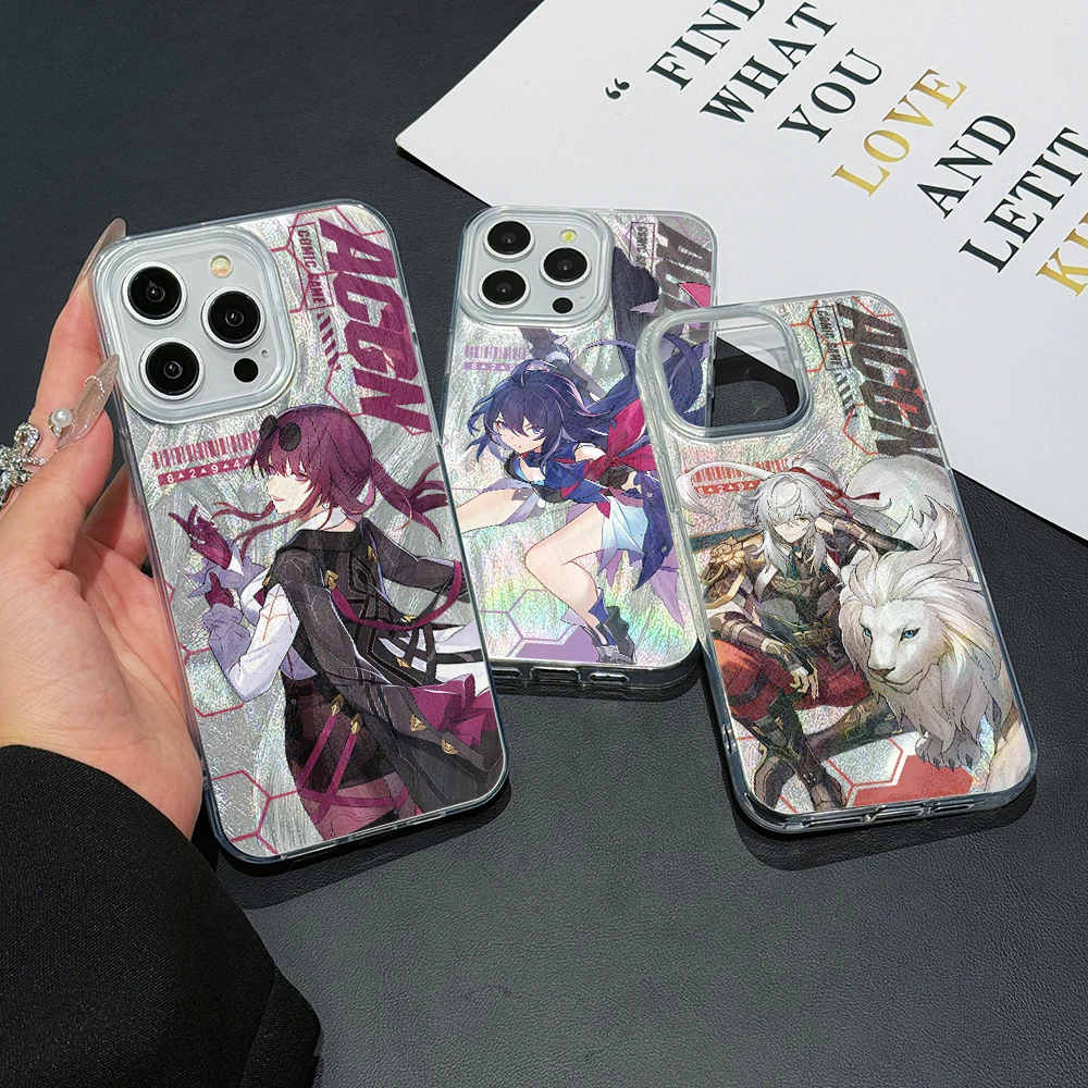 Honkai Star Rail Phone Case for Oppo Reno12 Reno11 Reno8 Reno7 F T Z Reno 12 11 8 7 6 5 Pro 4G 5G Feather Texture Hard Cover