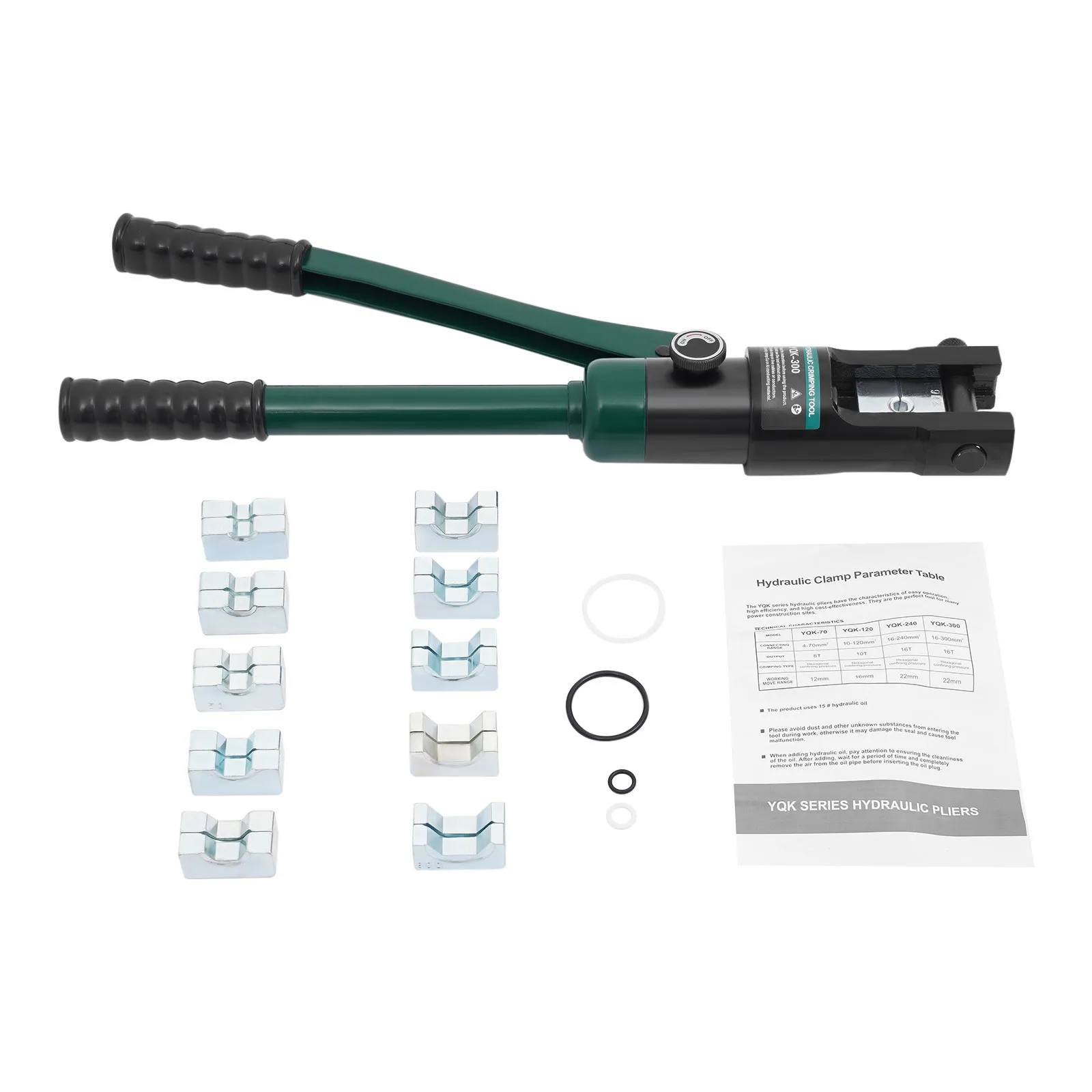 47*13cm Handbetriebenes Hydraulisches Crimpwerkzeug, Crimpzange mit 11 Paar Pressbacken – Detail 11