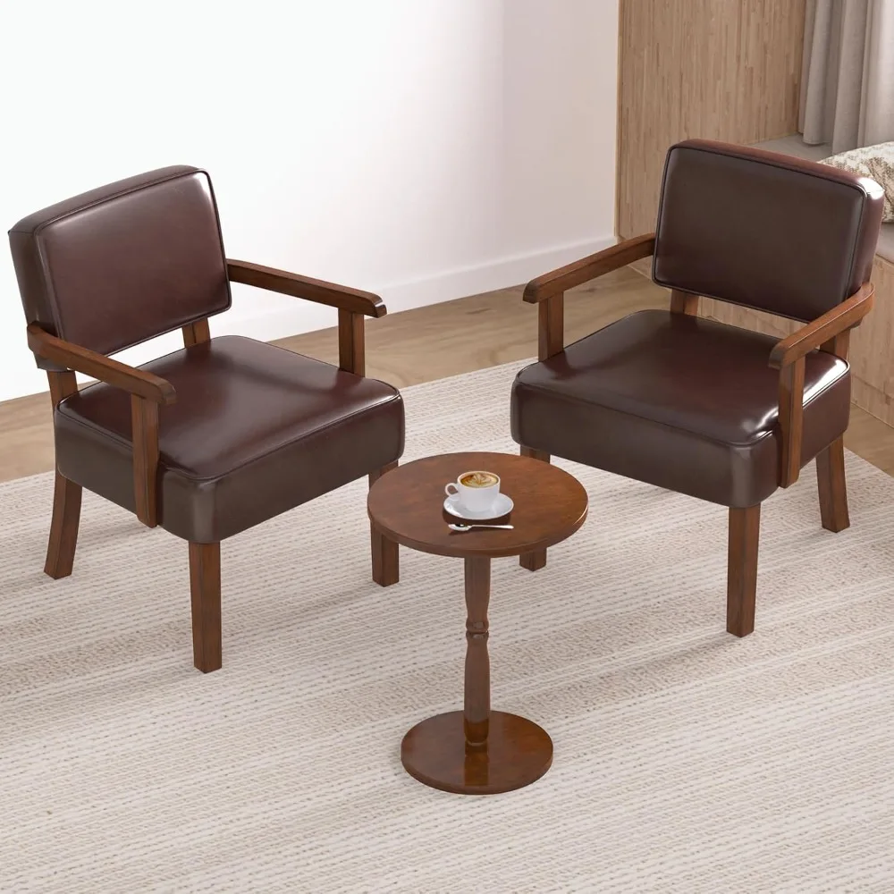 Chaise d'appoint surdimensionnée en cuir PU souple pour une salle à manger et une chambre à coucher, espaces de lecture confortables
