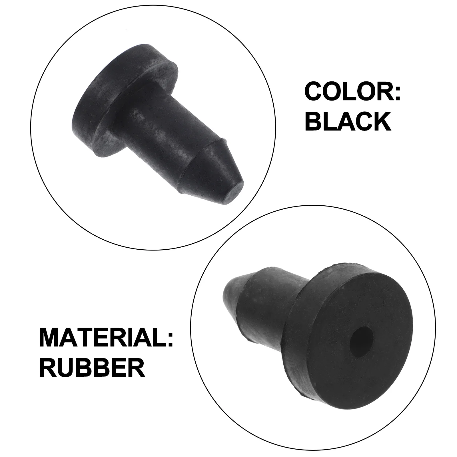 

6pcs Plug for Snap Handle Drain Plug Kayak Canoe Boat Yacht Scupper Hole Plugs Water Blocking Marine Accessories
