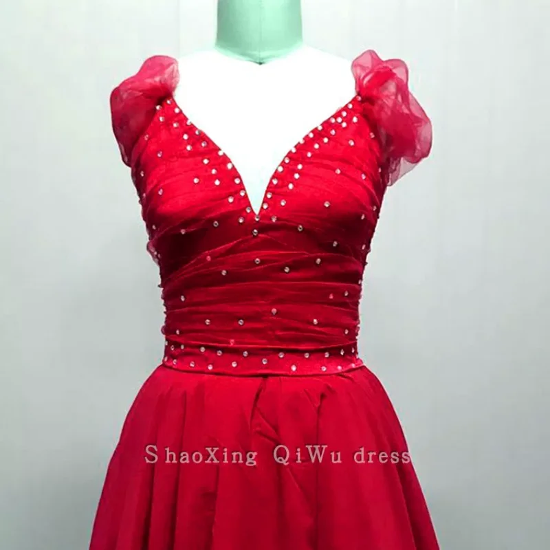 New ballet performance costume from Qiwu, multi colored waltz, grand swing, long skirt