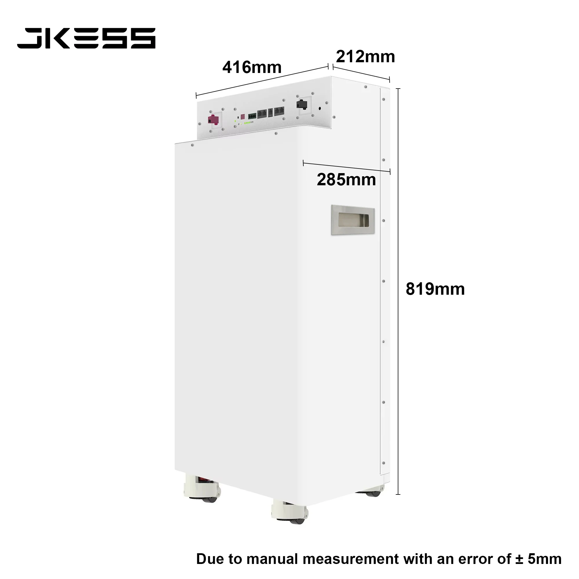 Zestaw do samodzielnego montażu domowej baterii magazynującej energię JKESS JKBMS, dostępny w UE, bez podatku, bateria Lifepo4 51.2V 314AH 16KW, falownik JK PB2A16S20P, BMS i wyświetlacz LCD. — zdjęcie produktu 4