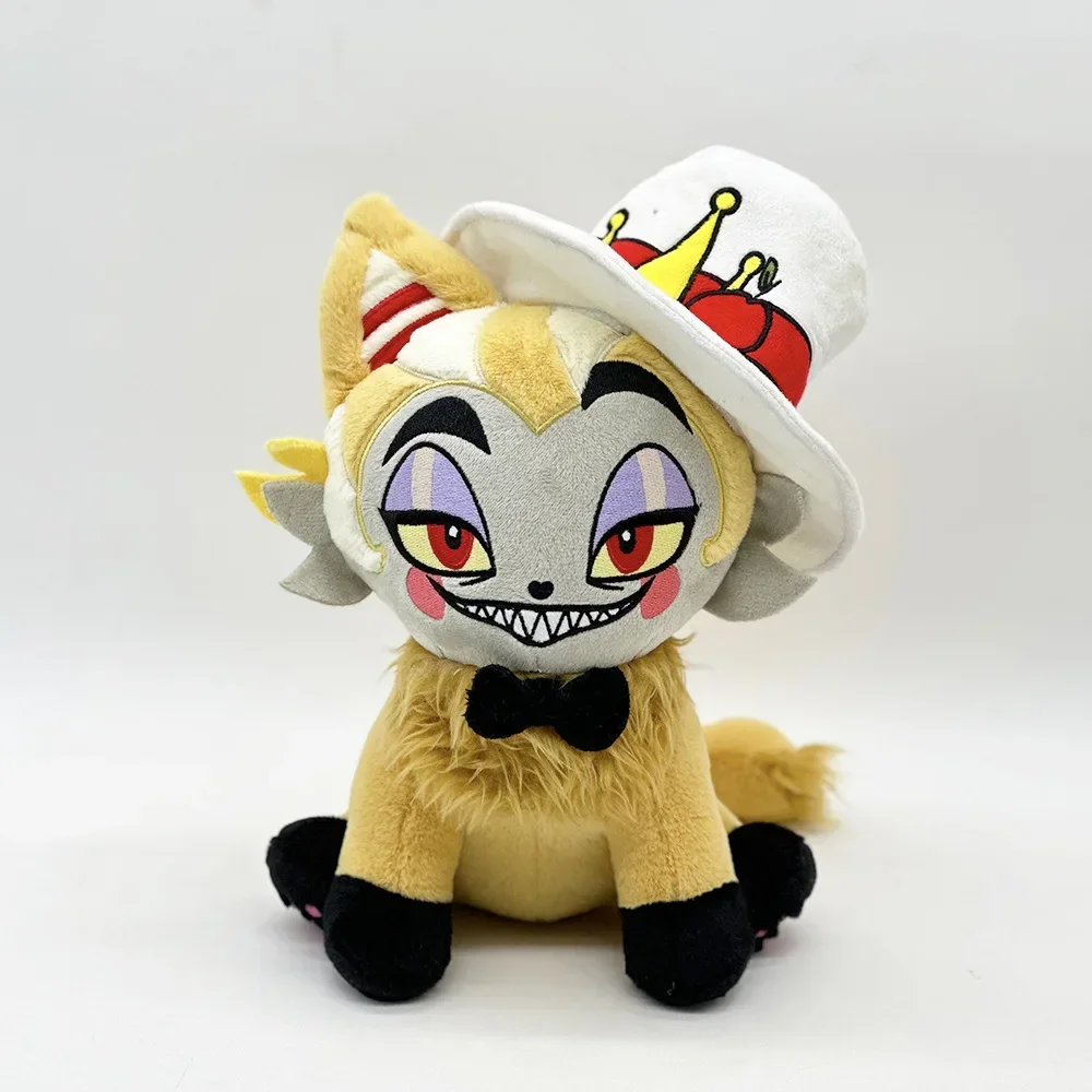 New Hazbin Hotel Husk Meow Plush Dolls Husk Meow Plush Toy Cute Cartoon Plushie Dolls Soft Stuffed Anime Periphery Toys Gifts