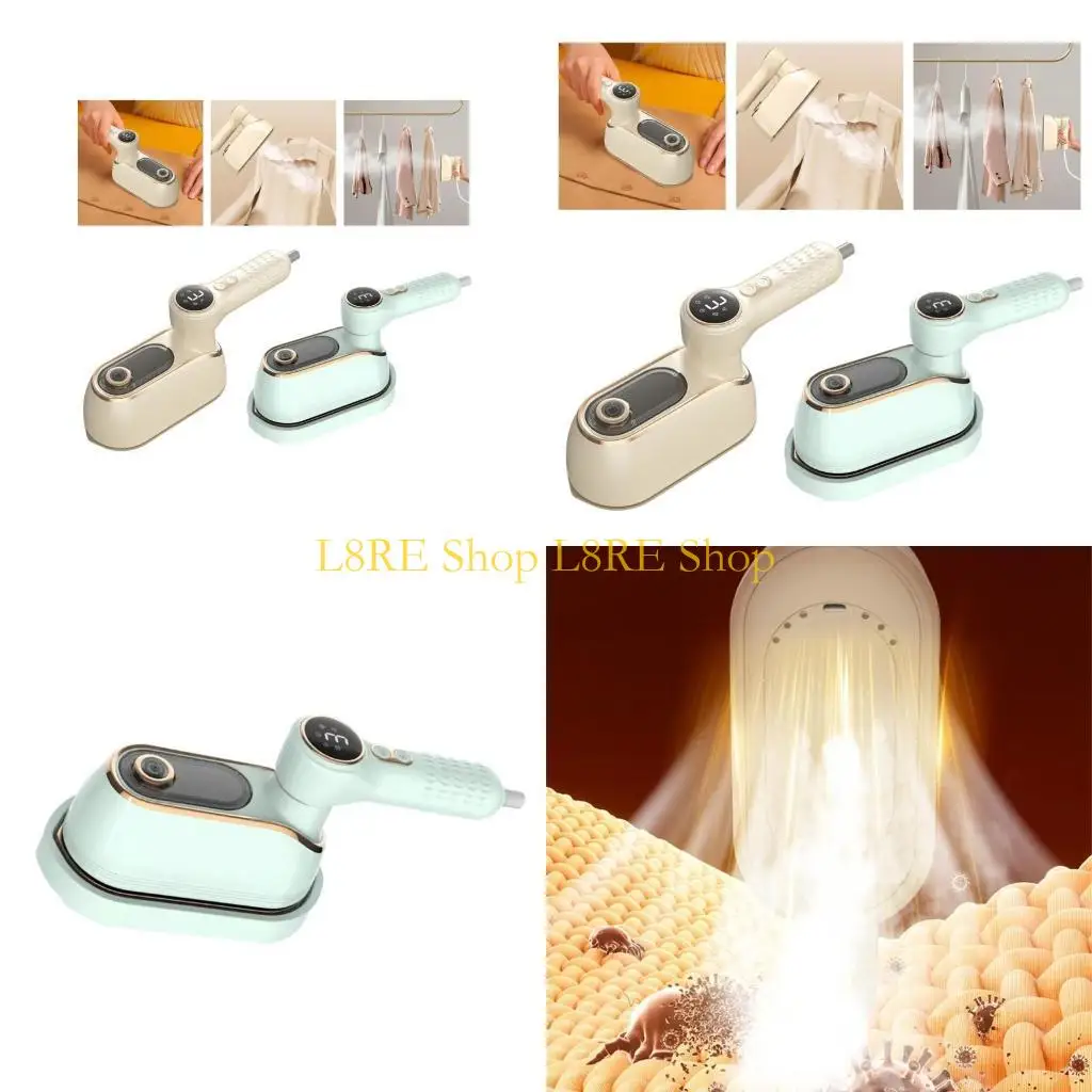 

L8RE Portable Travel Steamer Iron 1200 Вт ручной одежды пароход быстро нагрев ЖК -дисплей