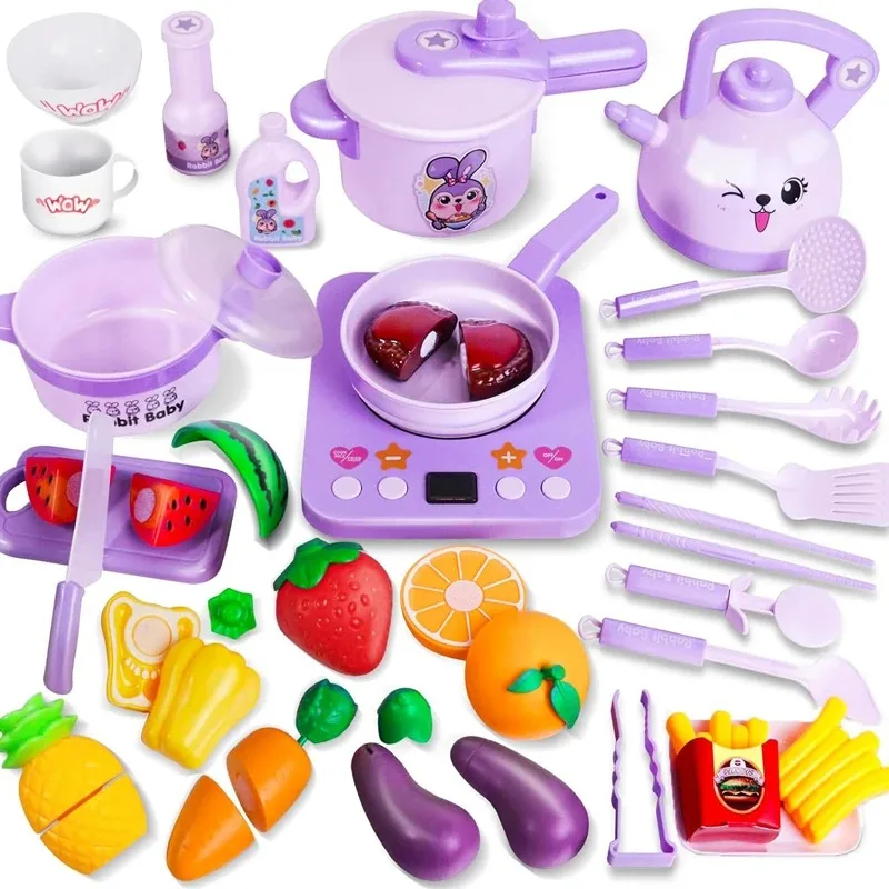 Küchenspielzeug Popin Cookin Spielzubehör, Kochspielzeug für gefälschte Lebensmittel, Spielsets für Kinder und Kleinkinder, Küchenspielset, Kochküche