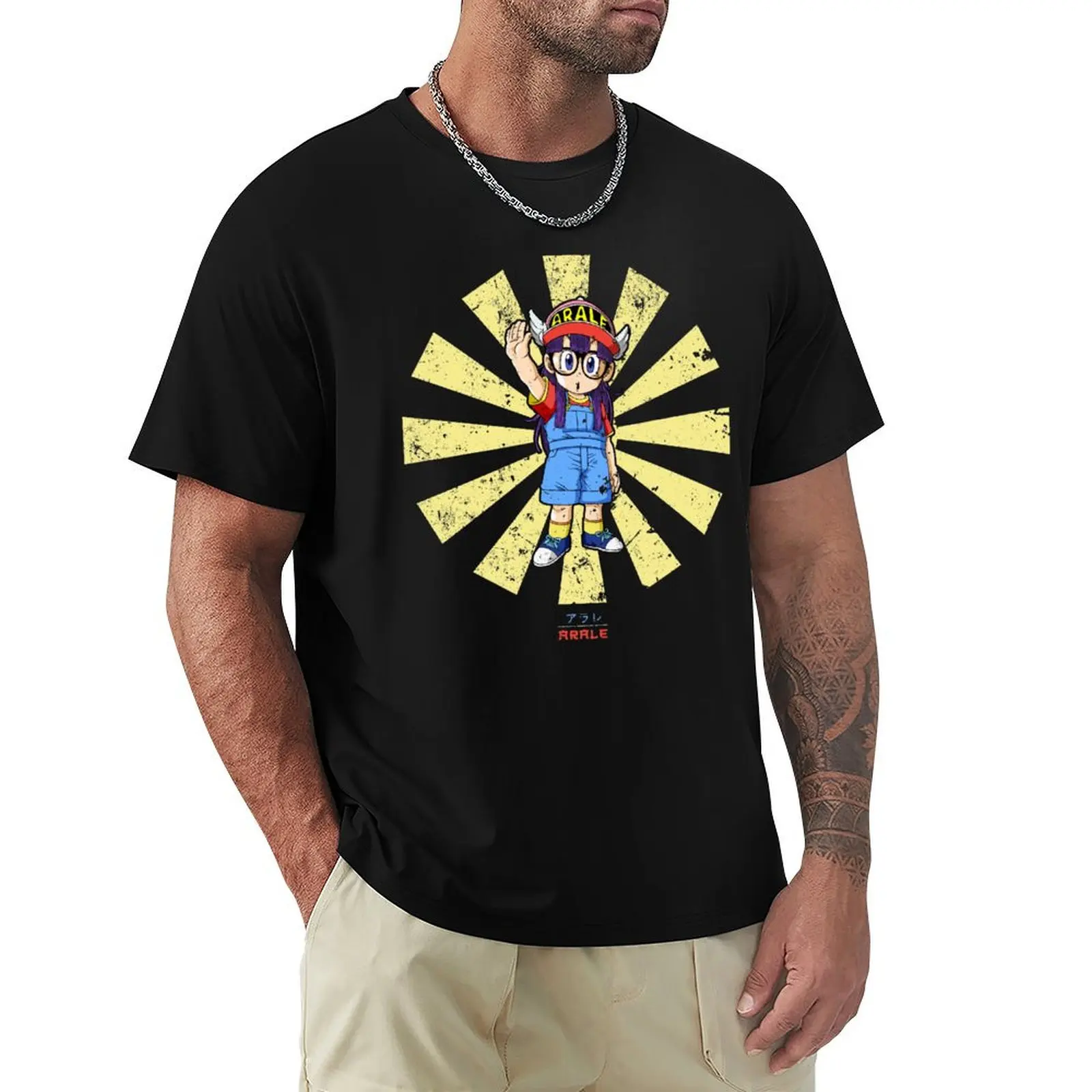 

Arale Retro Japanese Dr Slump T-Shirt graphic tee shirt anime tshirt Man t-shirt Men's t-shirt