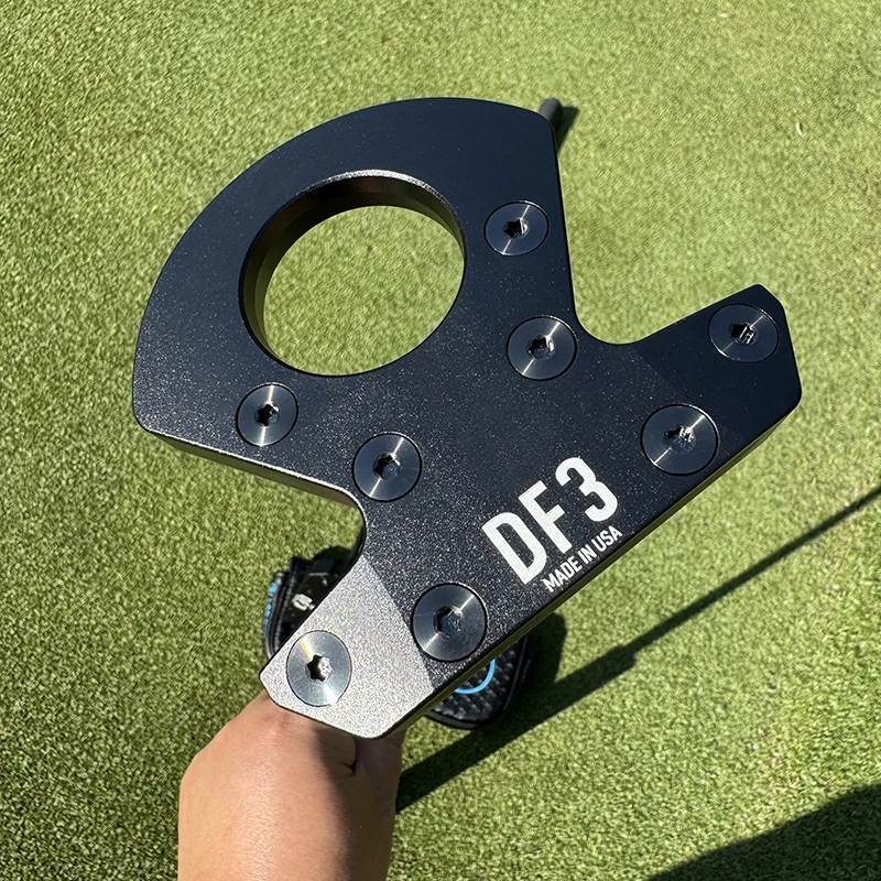 

Новый полностью черный гольф-паттер D-F-3 BLACKOUT, длина 32/33/34/35/36 дюймов, комбинированный шафт из графита ACCRA или черный стальной шафт.