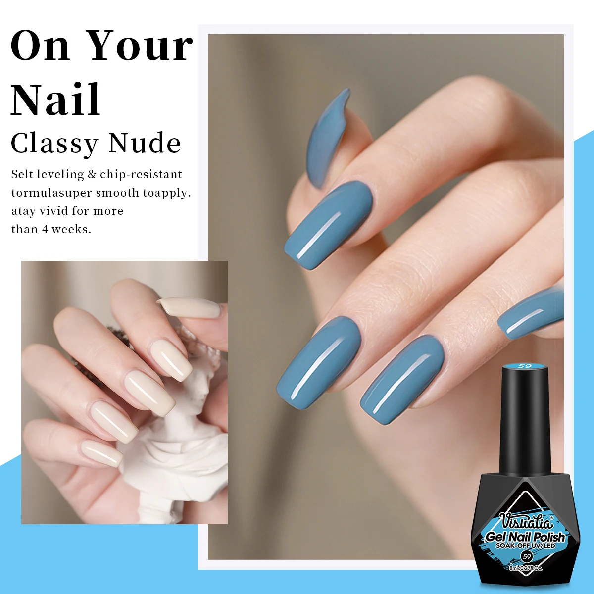 6 unids/set de esmalte de uñas de Gel para todas las estaciones, Kit de esmalte de Gel UV semipermanente rojo rosa desnudo, todo en uno para remojar la manicura