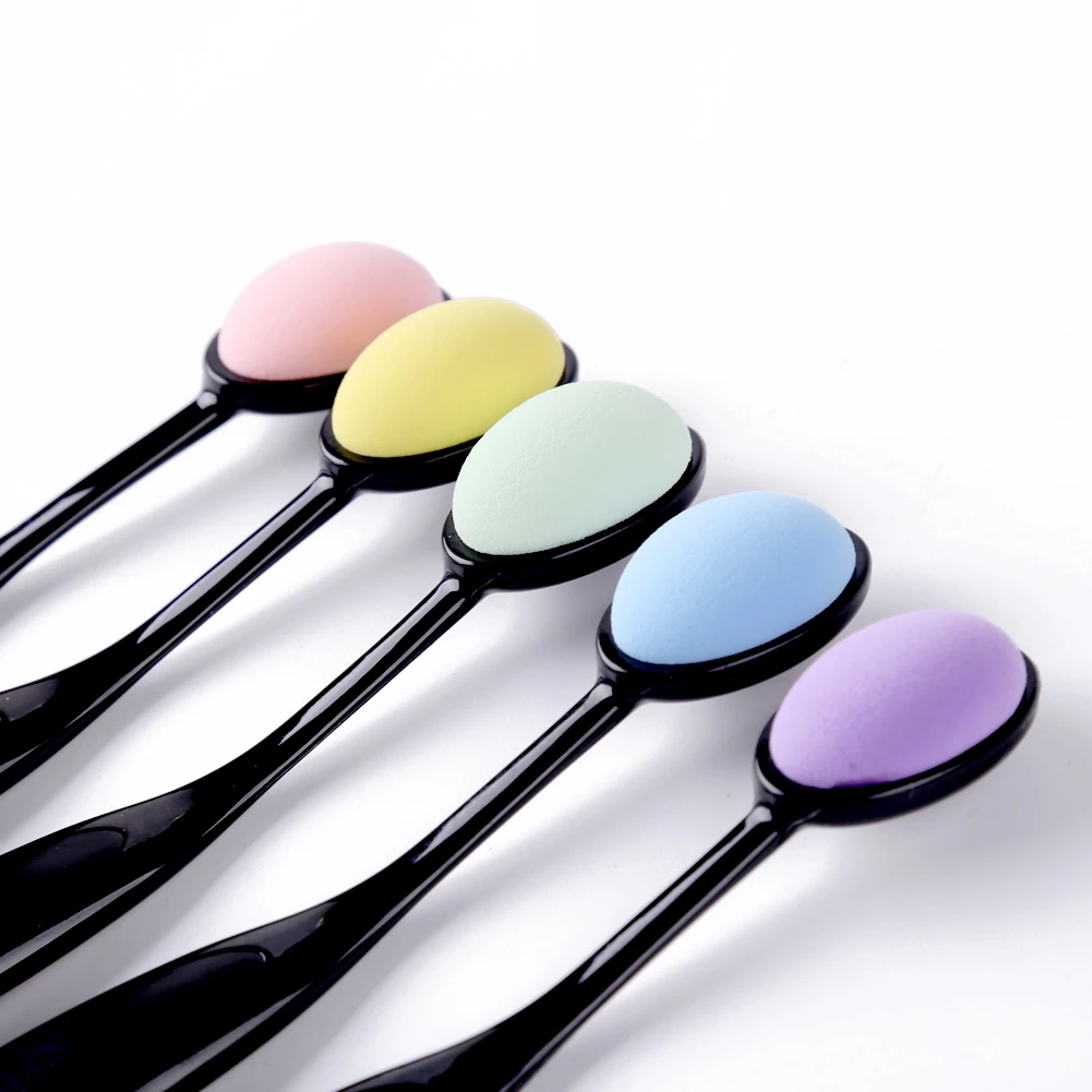 5pcs/set Colorful Smooth Sponge Blending Brushes Drawing Painting Brushes Flat Kit Blending Ink Tools for DIY Scrapbooking Cards