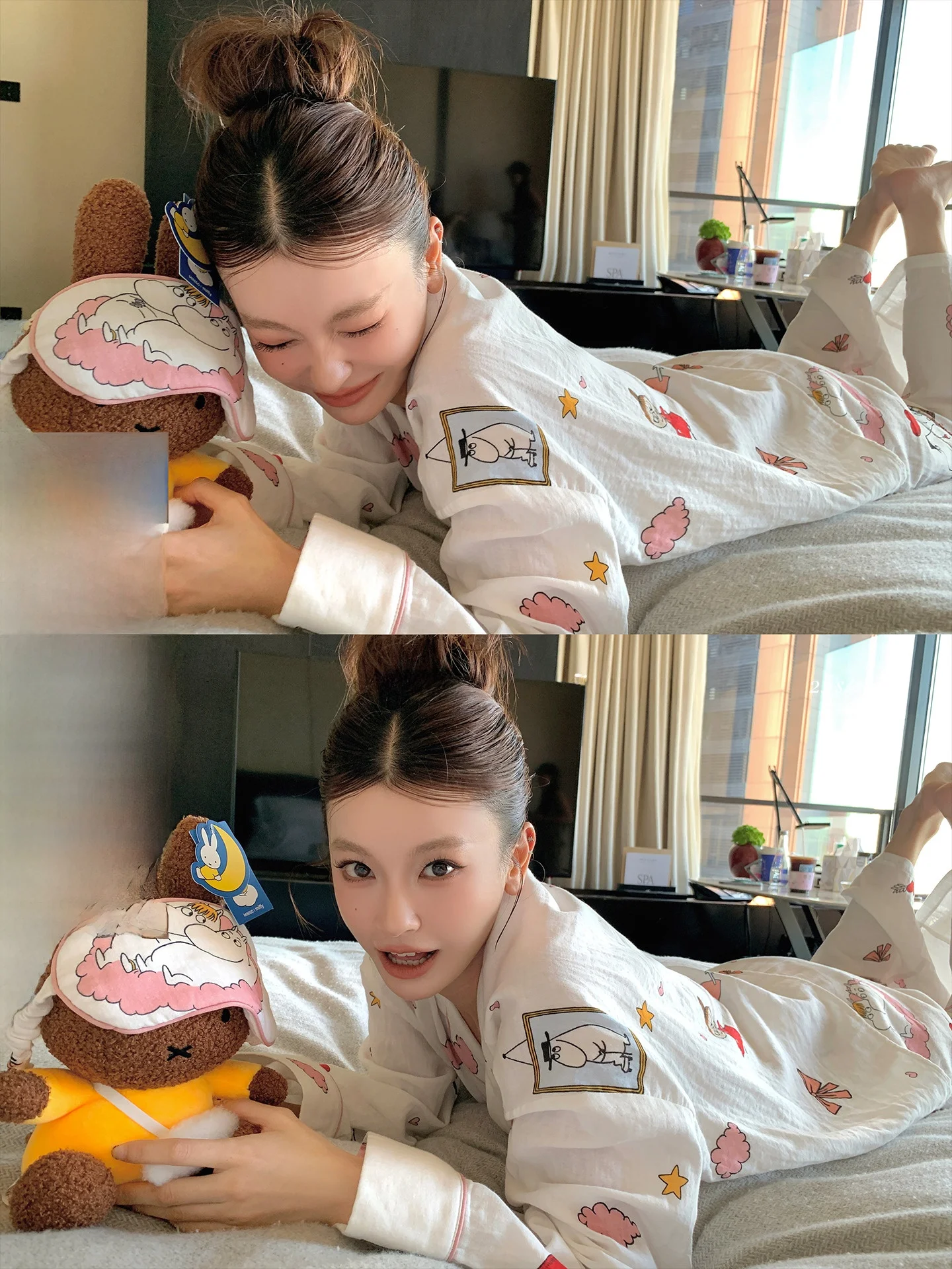 

LIONE Удобное нижнее белье из чистого хлопка Long Sve Длинные брюки Домашний комплект fiti Design Женский модный повседневный костюм