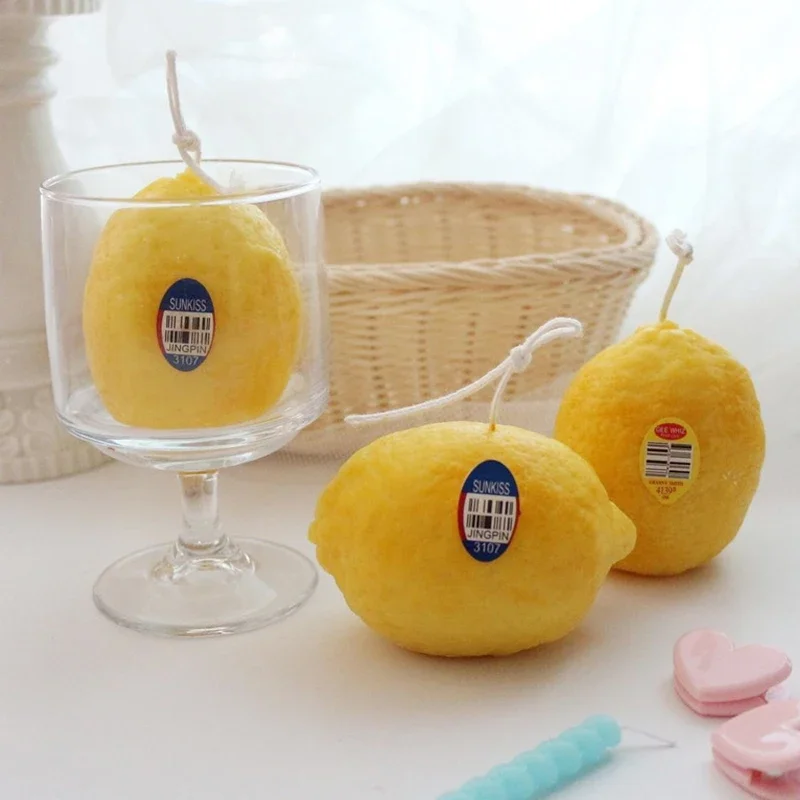 Creative 3D Lemon Scented Candle Silicone Resin Soap Molds Handmade Tools For Plaster Home Decoration Tools