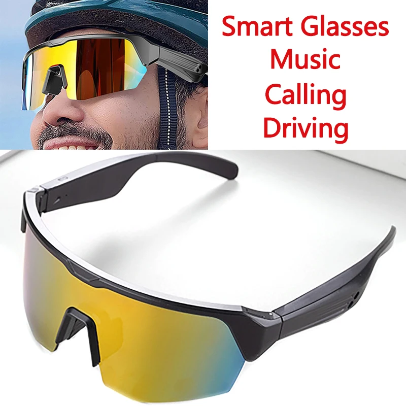 

Smart Polarized Glasses Cycling Running Bluetooth Audio Call Remote Headset Sunglasses Sports Driving Music Earbuds Headphones