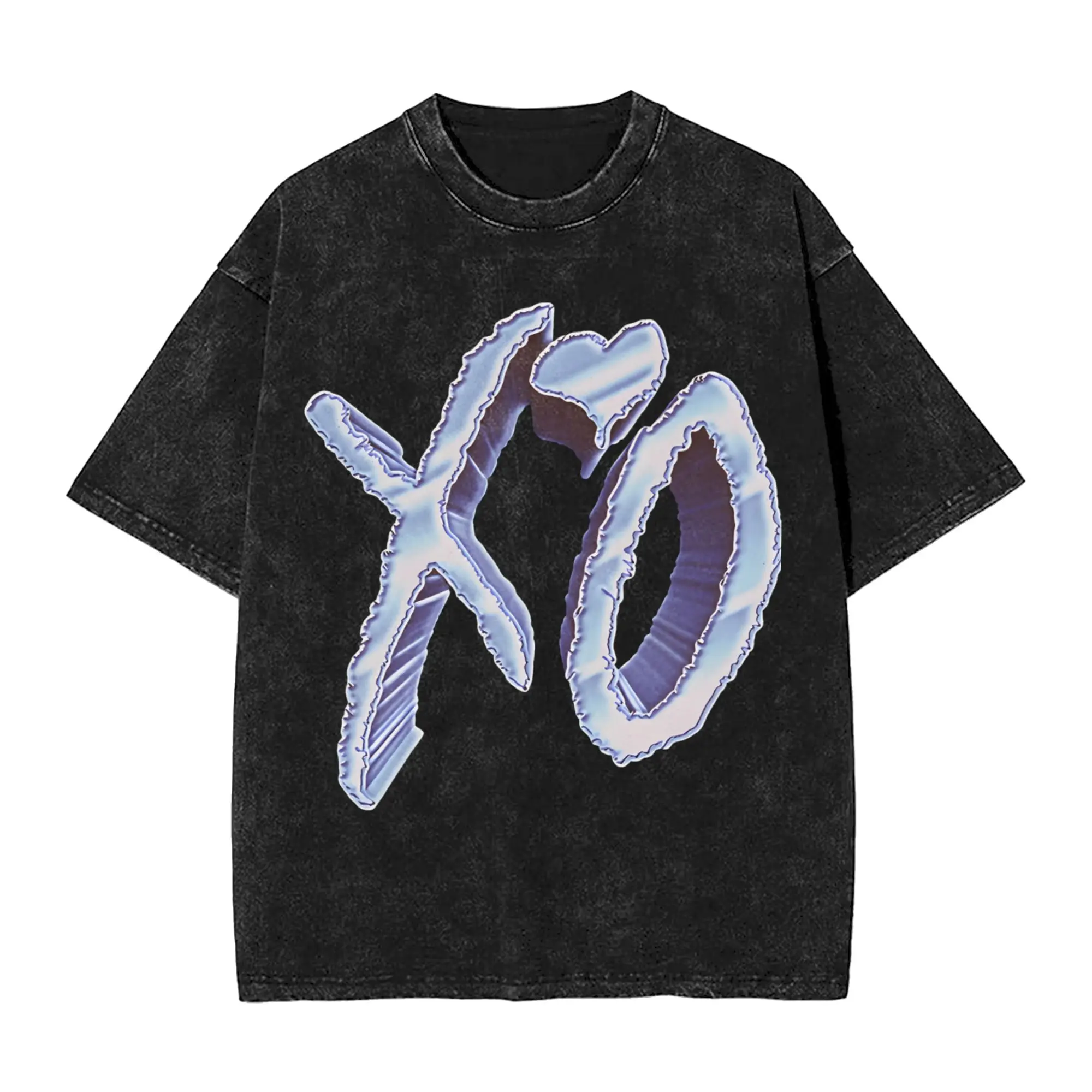 After Hours Til Dawn 2026 xo the weeknds T Shirts Hip Hop Washed Short Sleeve Harajuku T-Shirts  Vintage Men Women Streetwear