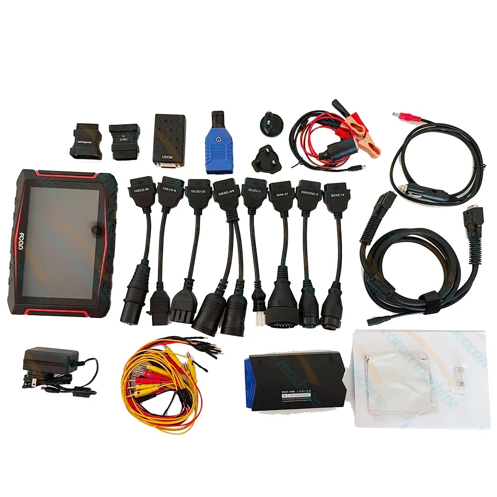 Car F508D Heavy Duty Diagnostic Tool OBD2 Scanner ABS Transmission DPF ECU Full System for Del Truck